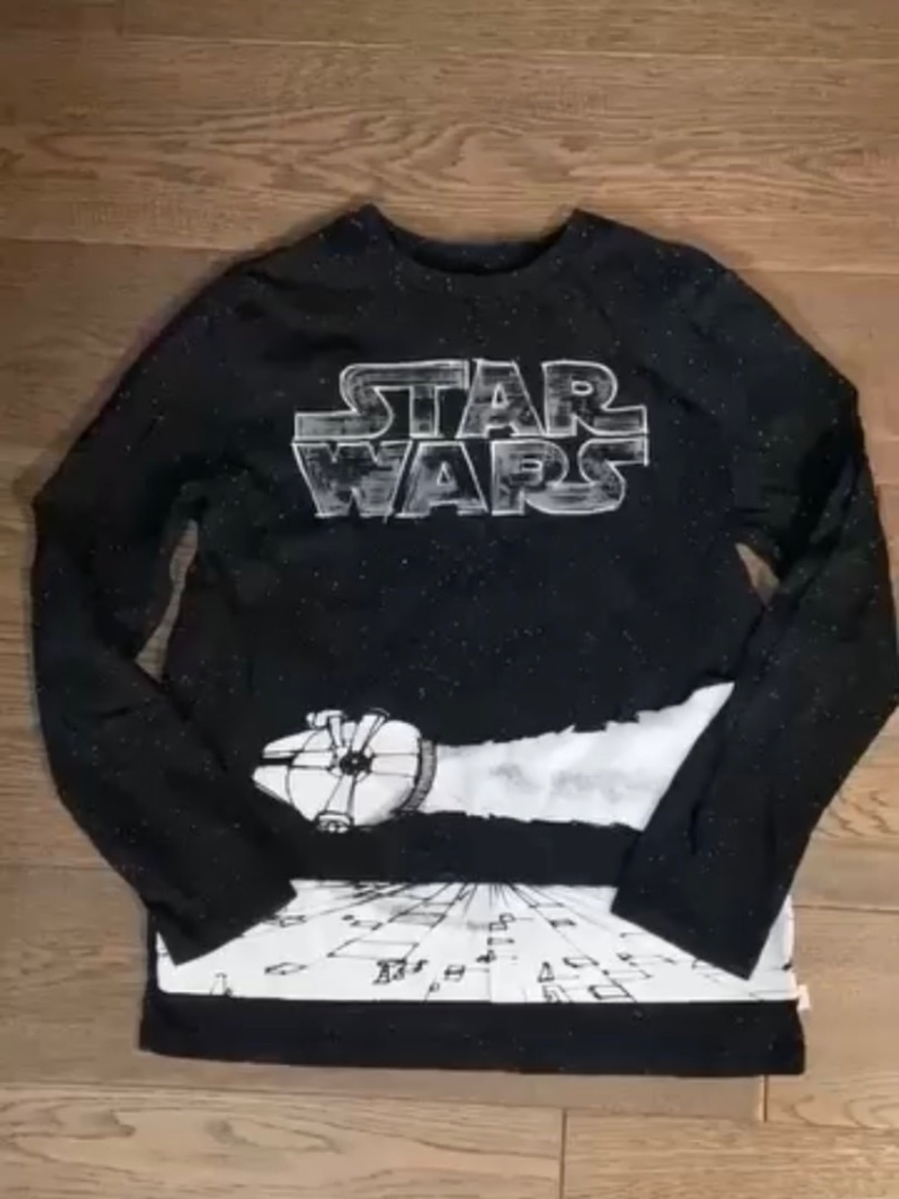 LIKE NEW: GAP Kids Star Wars Long-Sleeved Cotton Shirt - Size Medium (8-9 yrs)